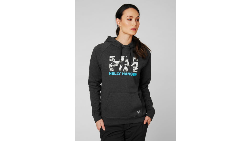 Helly Hansen F2F Cotton Hoodie - Womens, Ebony, Small, 62936980-S