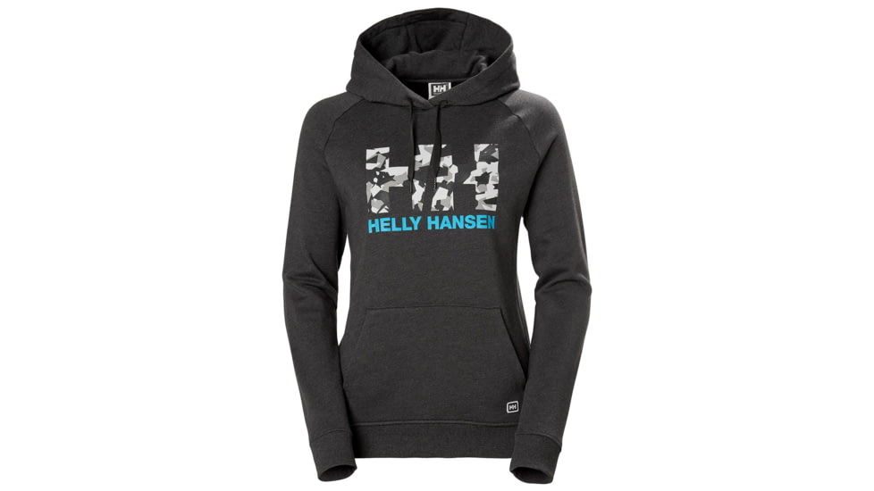 Helly Hansen F2F Cotton Hoodie - Womens, Ebony, Small, 62936980-S