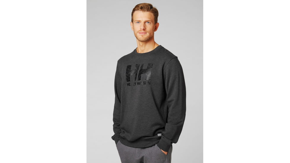 Helly Hansen F2F Cotton Sweater - Mens, Ebony, Large, 62933-980-L