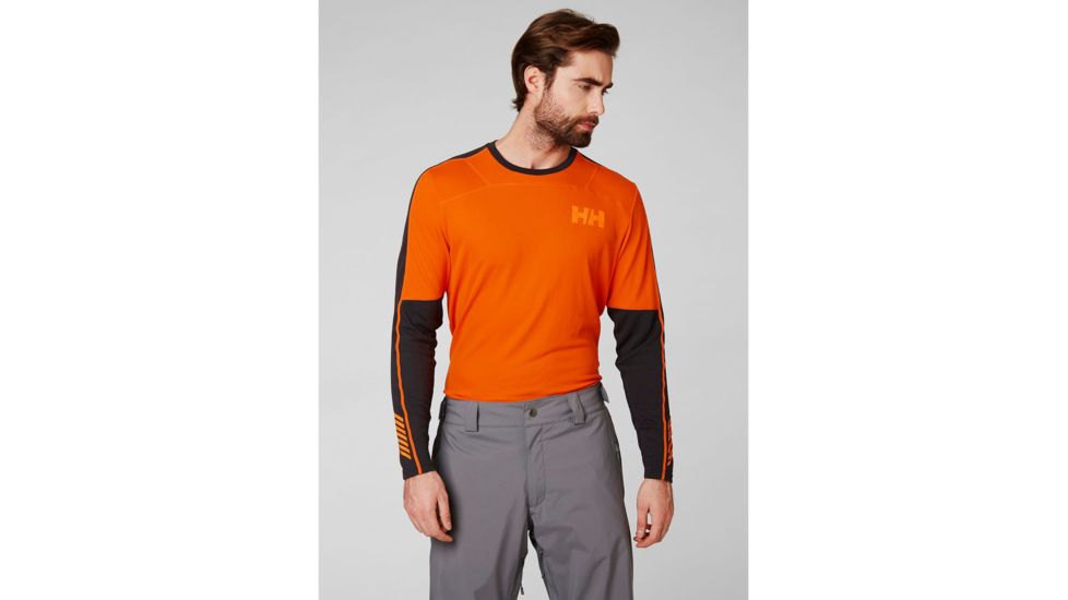 Helly Hansen HH Lifa Active Crew - Mens, Bright Orange, Small, 48308-226-S