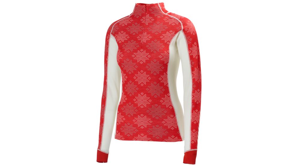 Helly Hansen HH Warm Freeze 1/2 Zip - Women's-Alert Red/White-Small