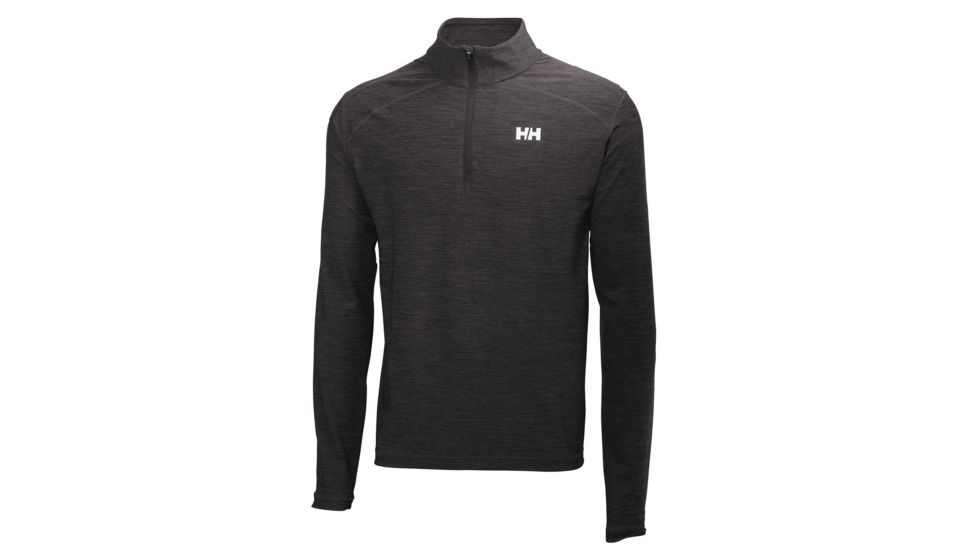 Helly Hansen VTR 1/2 Long Sleeve Zip - Mens-Ebony-Large