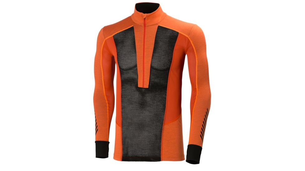 Helly Hansen Warm Flow Ullr Top - Mens-Magma-Medium