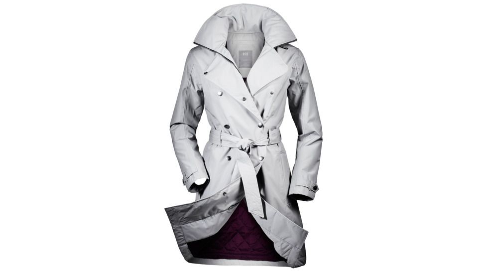 Helly Hansen Welsey Trench Insulated Jacket - Women's-Light Grey-Medium
