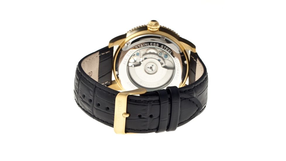 Heritor Automatic Hr2003 Piccard Mens Watch, Silver HERHR2003