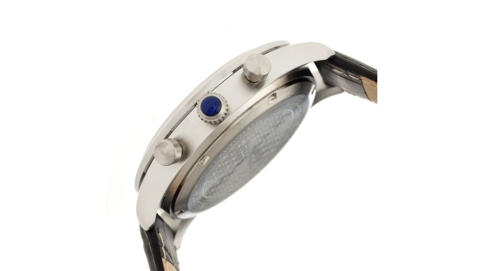 Heritor Earnhardt Collection Mens Watch, Silver Dial, Black HERHR3101
