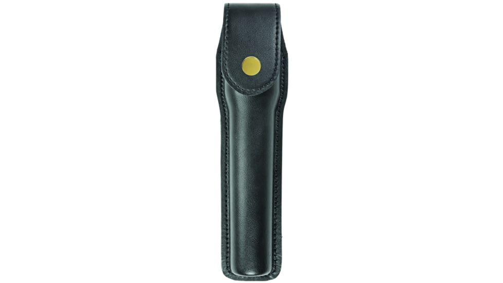 HERO'S PRIDE AirTek Flashlight Case, Large, 33mm, Plain, Brass Hardware, Black, 1470PA