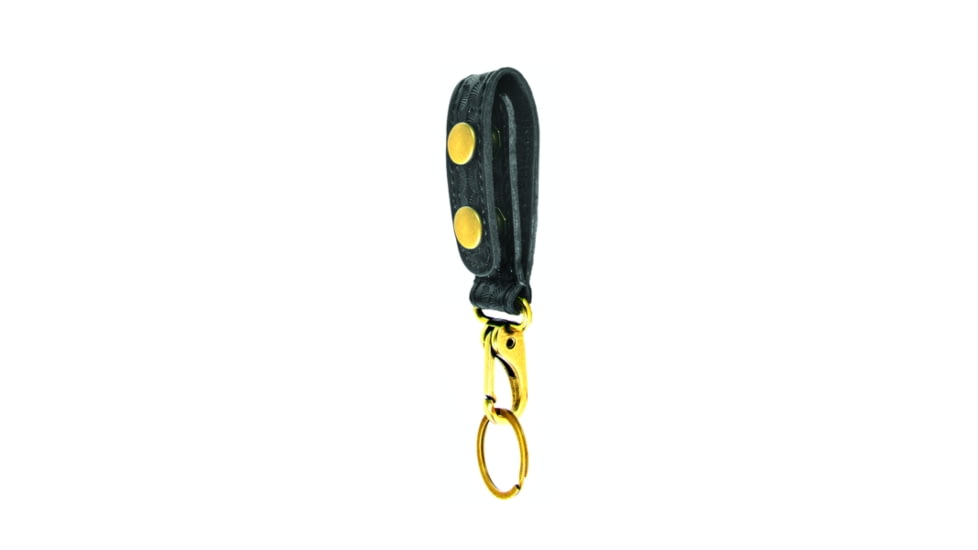 HEROs PRIDE AirTek Metal Clip Standard Key Holder, Brass Hardware, Basket Weave, Black, 1487WA