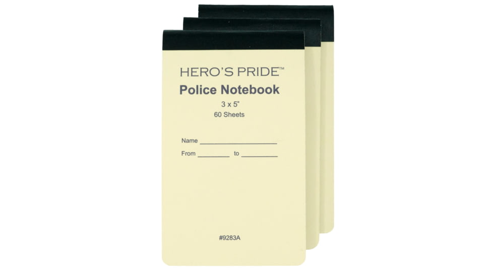 HERO'S PRIDE 3 Pack Deluxe Notepad Refill, Small, 3in x 5in, 60 Sheets, 9283A