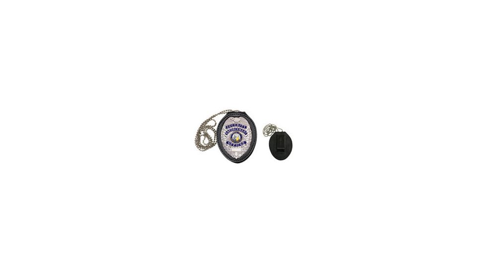 Heros Pride Recessed Oval Badge Holder with Hook Closure, NY Lion 9150T-0007