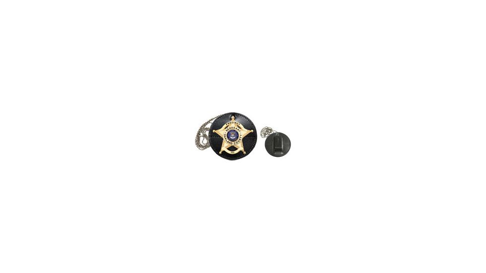 Heros Pride Universal Round Badge Holder with Hook Closure. 9140R