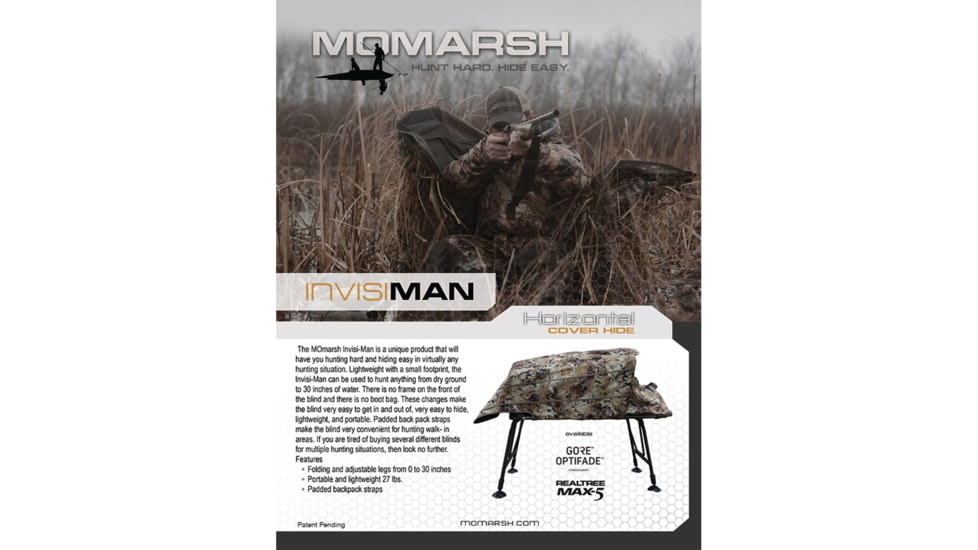 Higdon Outdoors 31528 MOmarsh Invisi-man Blind Optifade Marsh