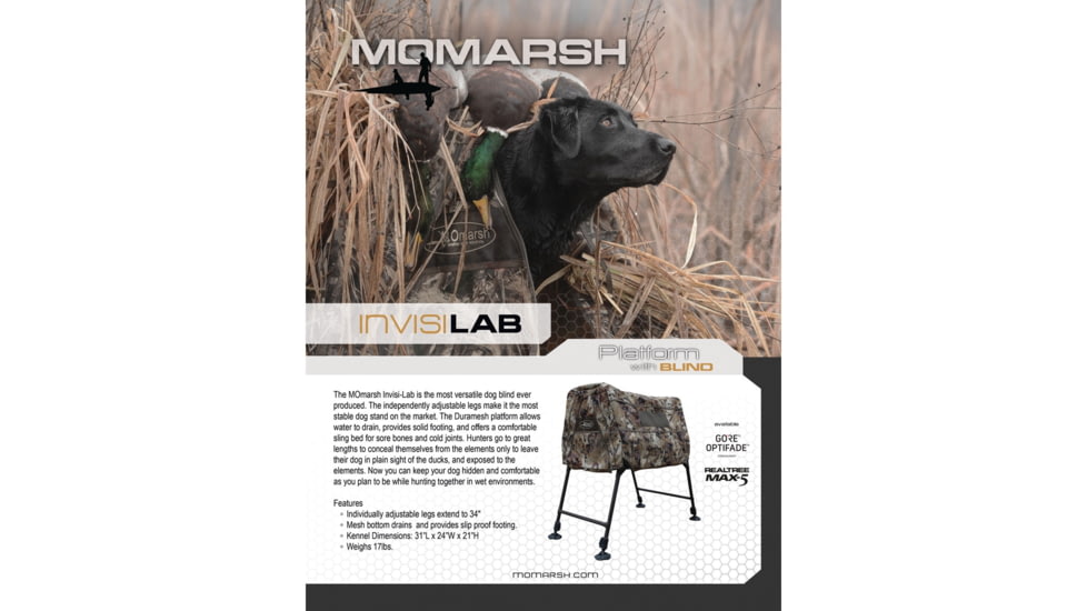 Higdon Outdoors 34018 Invisi-Lab Dog Blind Optifade Marsh 31 X 24 X 21