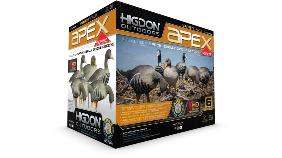 Higdon Outdoors APEX Full-Size Full-Body Variety Pack, Specklebelly, 72536