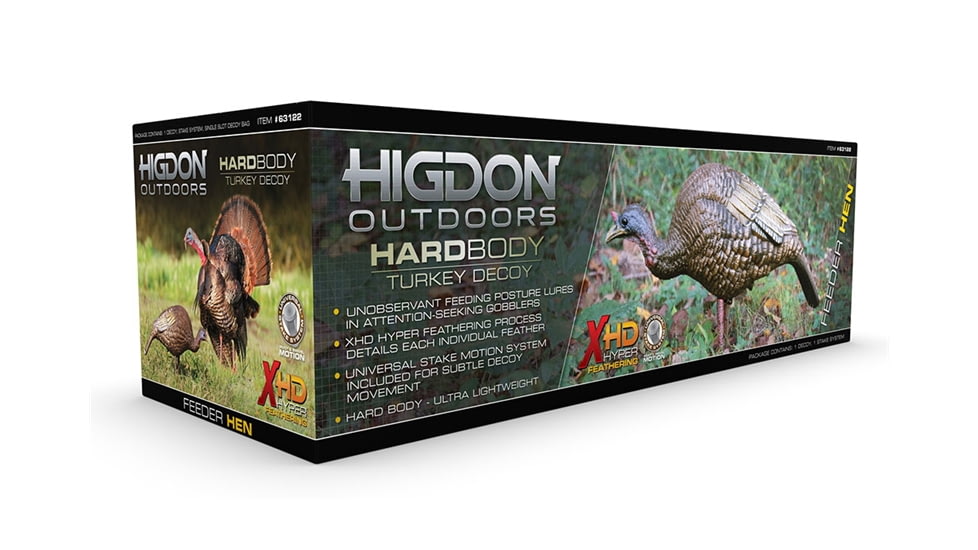 Higdon Outdoors Hard Body Feeder Hen Turkey Decoy, 63122