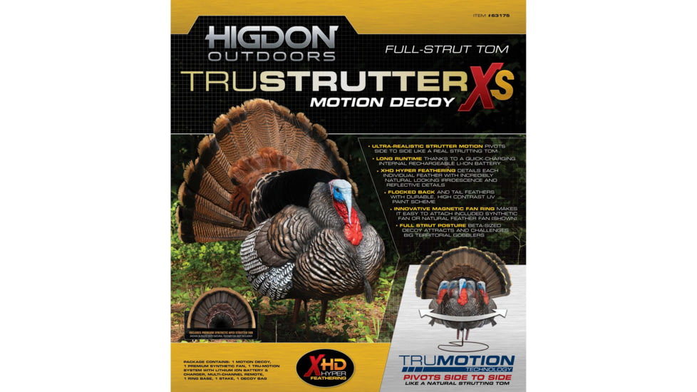 Higdon Outdoors TruStrutter XS Motion Turkey, 12V Li-ion, 63175