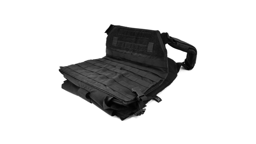 High Ground Gear Advanced Plate Carrier V2, Black, ESAPI, X-Large, 11.00in x14.00in, HG-8474-6