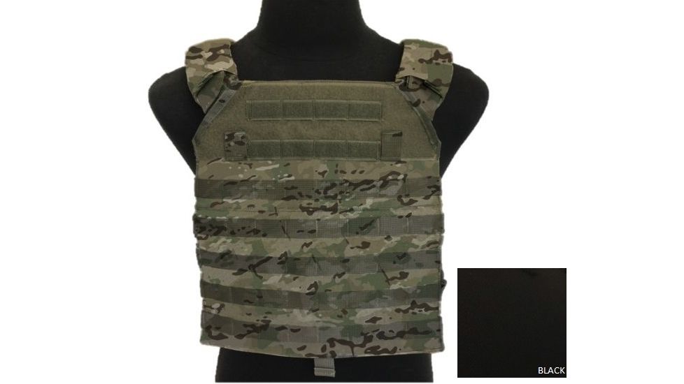 High Ground Gear Advanced Plate Carrier V2, Black, ESAPI, Large, 10.25"x13.25", HG-8473-6