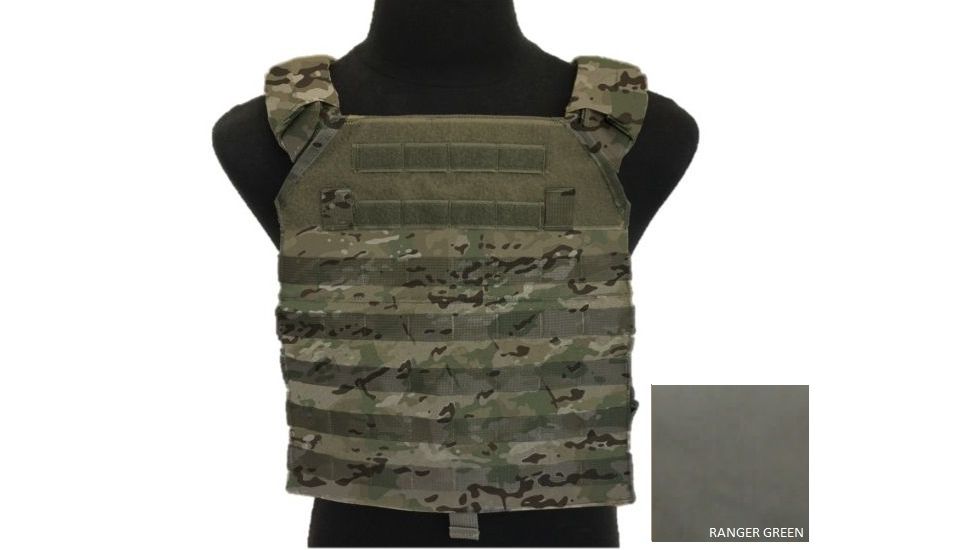 High Ground Gear Advanced Plate Carrier V2, Ranger Green, ESAPI, Medium, 9.50"x12.50", HG-8472-5