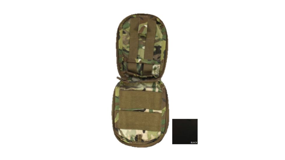 High Ground Gear Basic Medical Pouch, 8H x 6W x 3D, Black, HG-7987-6