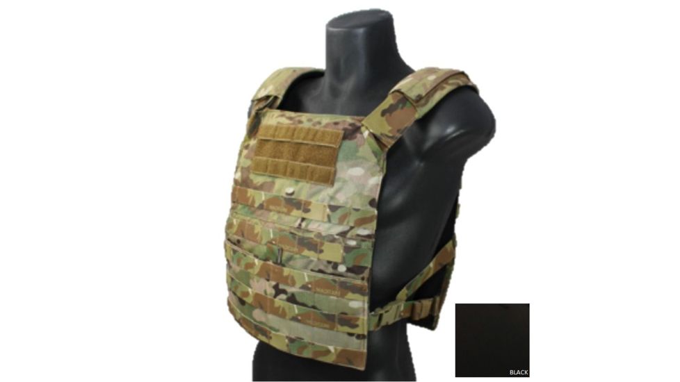 High Ground Gear Basic Plate Carrier, Regular, Black, 8x10, 10x12, HG-8430-6