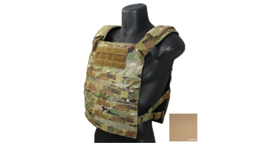 High Ground Gear Basic Plate Carrier, Regular, Coyote, 8x10, 10x12, HG-8430-4