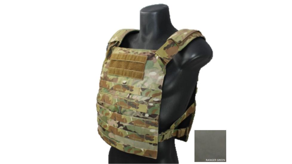 High Ground Gear Basic Plate Carrier, Regular, Ranger Green, 8x10, 10x12, HG-8430-5