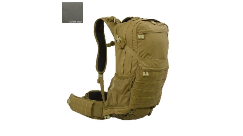 High Ground Gear HG 3 Day Pack with SM/MD Waist Belt, Ranger Green, S/M, HG-8361-5