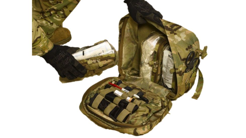 High Ground Gear HG Rigid-Frame, Modular Trauma Pack with SM/MD Waist Belt, Multi-Cam, HG-8317-1
