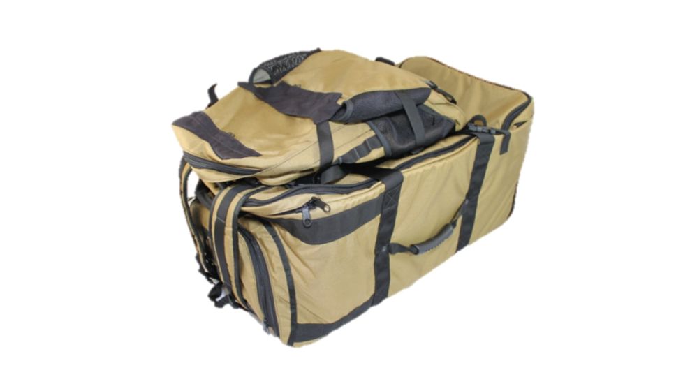 High Ground Gear HG Rolling Deployment Kit, 31.25in Lx17.5in Wx14.25in H, Coyote, HG-8928-4
