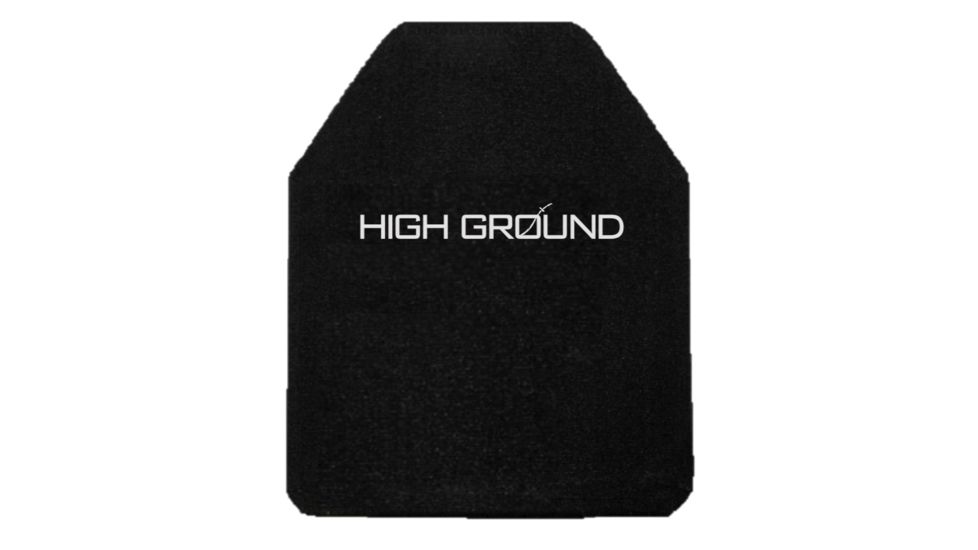 High Ground Gear Level 3 Standalone Ballistic Plate, Multi-Curve, NIJ 0101.06, SM, ESAPI, Black, SM, 2.5lbs., HG-3600-ES-SM