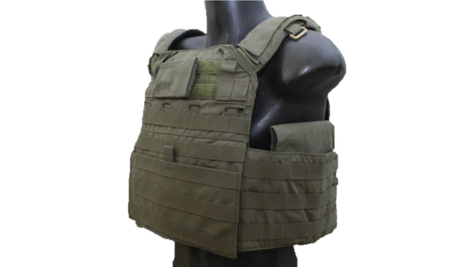 High Ground Gear Releasable Plate Carrier System w/ Cummerbund, X-Large, Ranger Green, 11x14, HG-8445-5