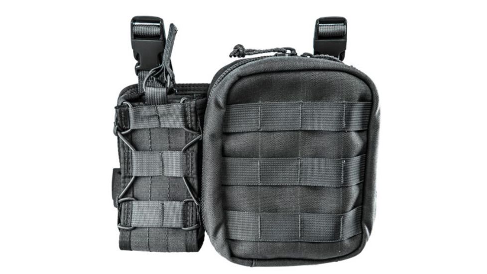 High Speed Gear First Responder Combo Mini EOD V2 and M.A.C. Radio Pouch, Black 98FRC0BK
