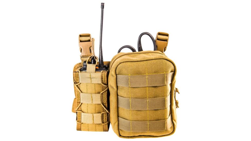 High Speed Gear First Responder Combo Mini EOD V2 and M.A.C. Radio Pouch, Coyote Brown 98FRC0CB
