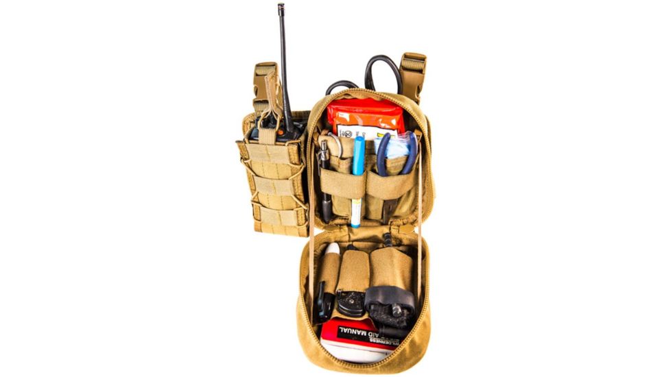 High Speed Gear First Responder Combo Mini EOD V2 and M.A.C. Radio Pouch, Coyote Brown 98FRC0CB