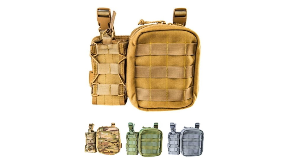 High Speed Gear First Responder Combo Pouch, Coyote Brown, MultiCam, Olive Drab, Wolf Gray
