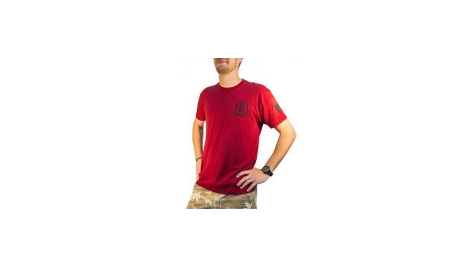 High Speed Gear HSGI Short Sleve T-Shirt 2015, Unisex, Cardinal, Small 90SH00RD