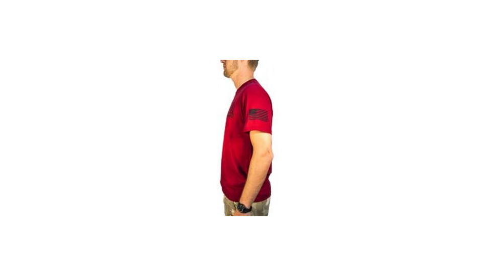 High Speed Gear HSGI Short Sleve T-Shirt 2015, Unisex, Cardinal, Small 90SH00RD