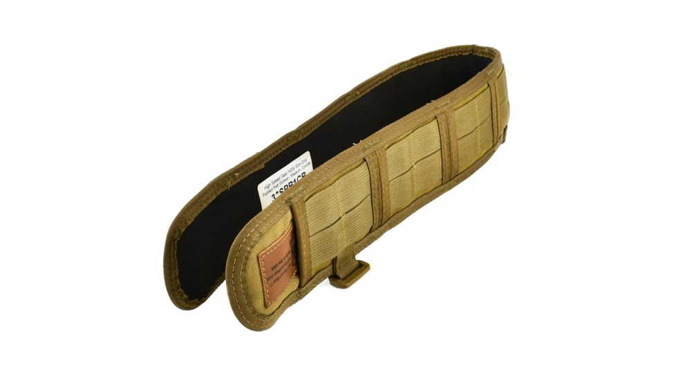 High Speed Gear HSGI Slim Grip Padded Belt Slotted, Medium, Coyote Brown, 33SPB1CB