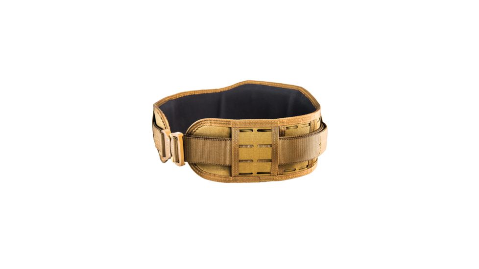 High Speed Gear Laser Sure Grip Padded Belt, Slotted, Extra Large, Coyote Brown, 33LB03CB