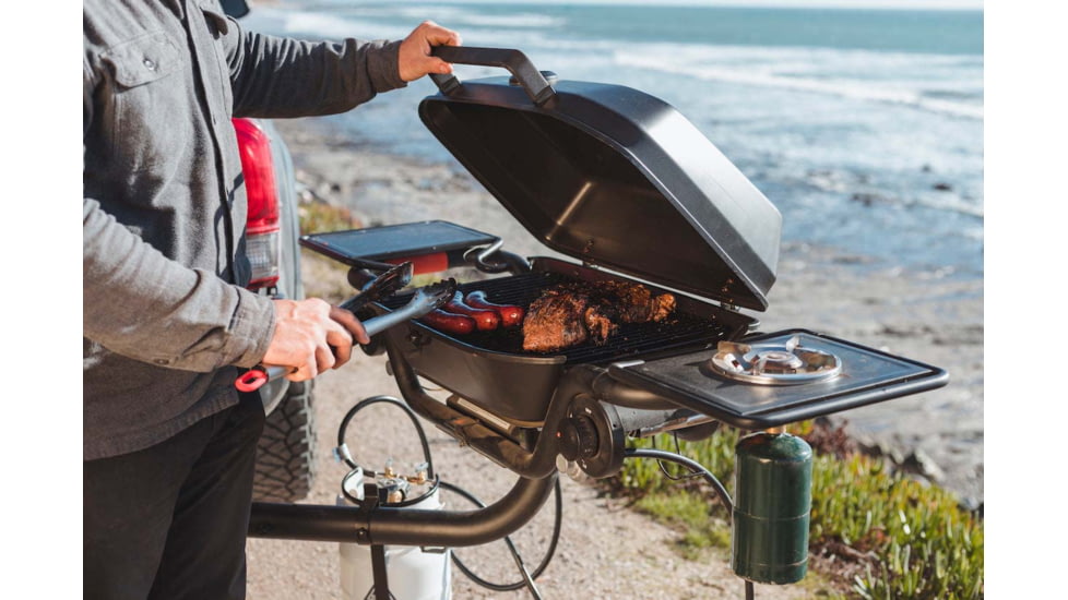 HitchFire F-20 Propane Driver Side Gas Grill, Black, Large, HFG01F2001DRS