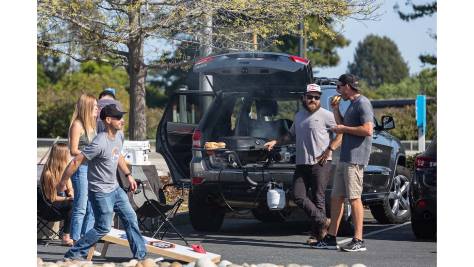 HitchFire F-20 Propane Driver Side Gas Grill, Black, Large, HFG01F2001DRS