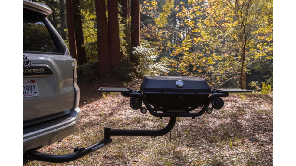 HitchFire F-20 Propane Driver Side Gas Grill, Black, Large, HFG01F2001DRS