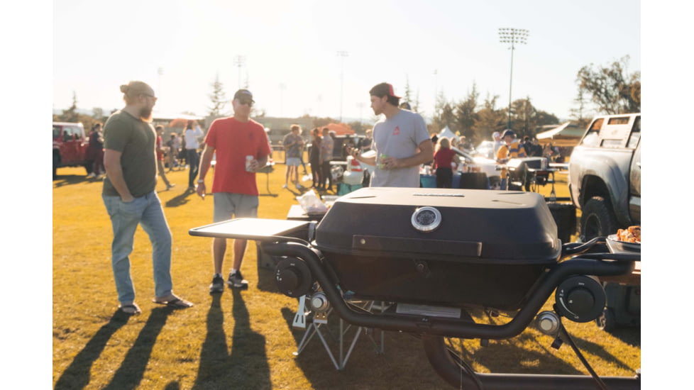 HitchFire F-20 Propane Driver Side Gas Grill, Black, Large, HFG01F2001DRS