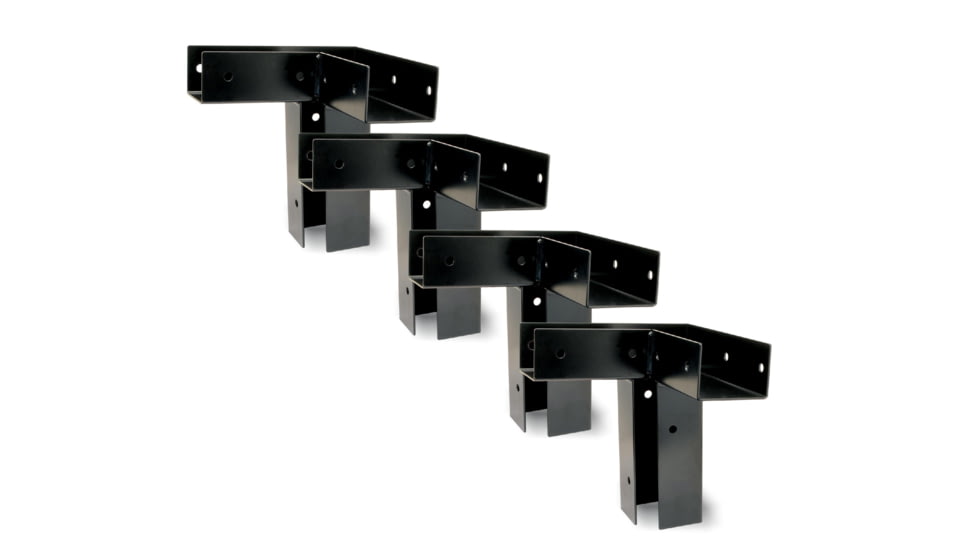HME Blind Platform Brackets - 4 Pack, Black, HME-PB-4PK