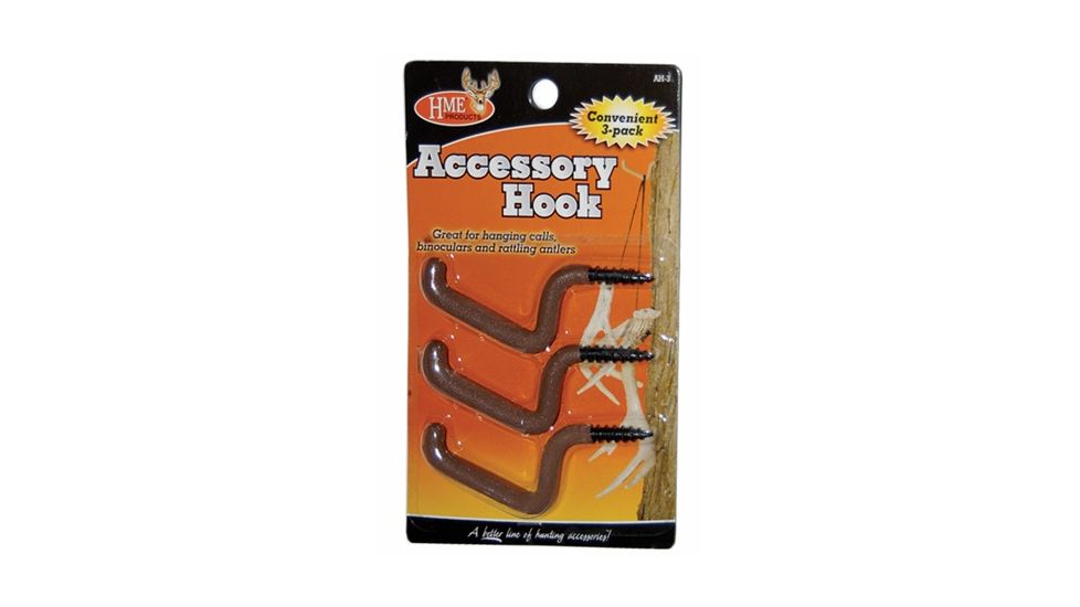HME Products Accessory Hook, Pack of 3, HME-AH-3