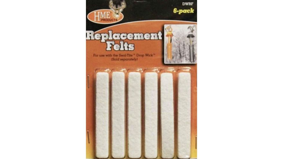 HME Products Drop Wick Replacement Felts, Pack of 6, HME-DWRF