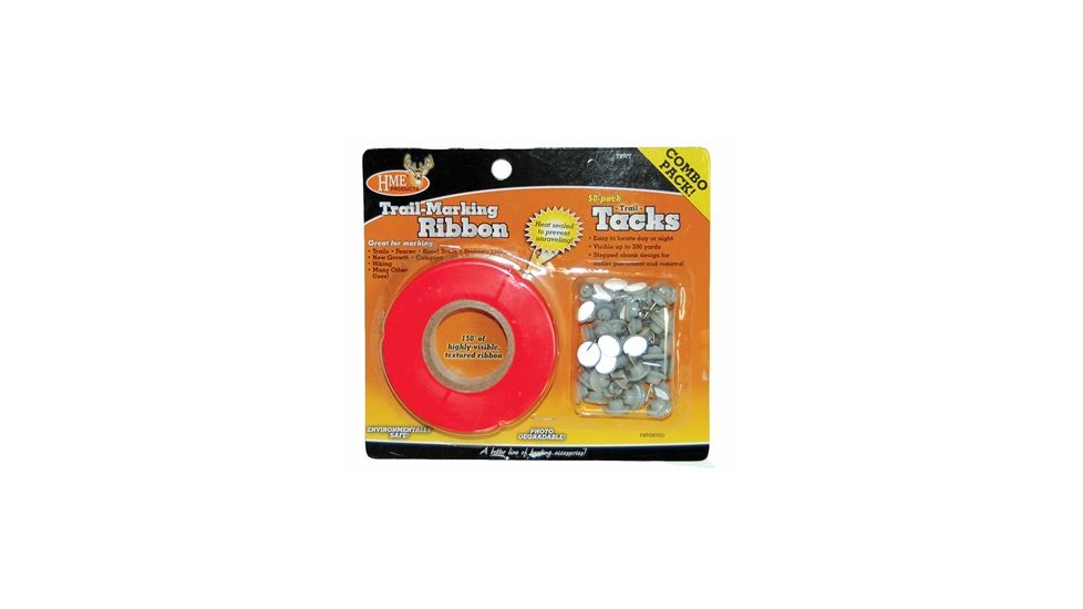HME Products Trail Ribbon w/  Tacks, HME-TRWT