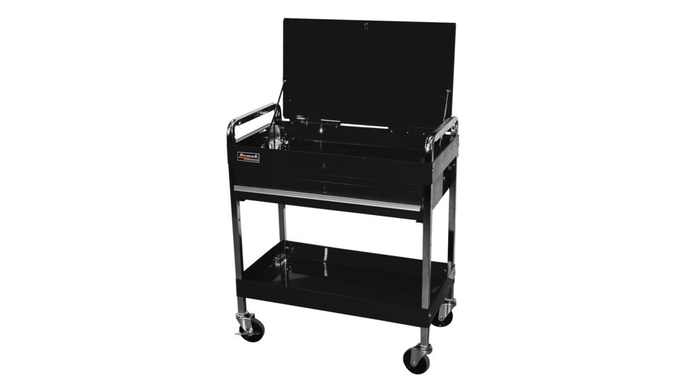 Homak 32in Professional 1 Drawer Service Cart - Black BK05500190