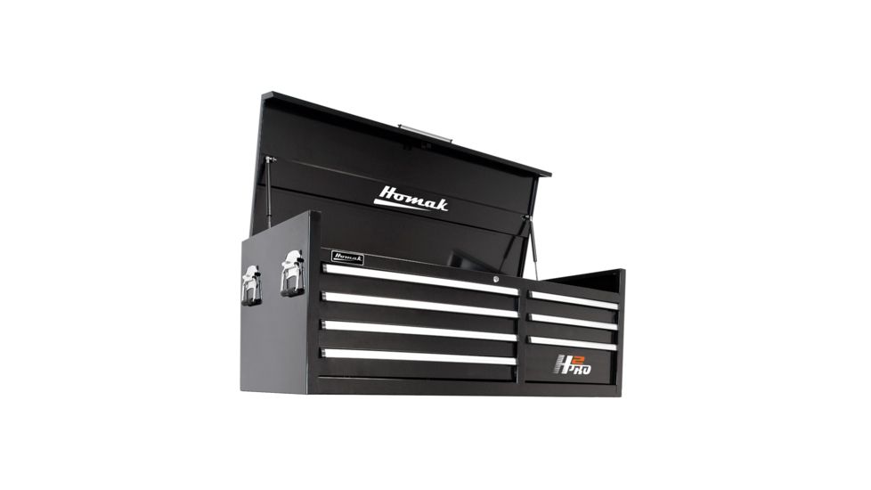 Homak 56in H2Pro Series-7 Drawer Top Chest, Black, Large BK02056071